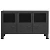 vidaXL Industrial Sideboard Anthracite 105x35x62 cm Metal and Glass