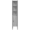 vidaXL Bathroom Cabinet Grey Sonoma 33x33x185.5 cm Engineered Wood