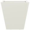 vidaXL Garden Planter White 30x30x30 cm Steel