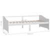 vidaXL 3-Seater Day Bed without Mattress White 90x200cm