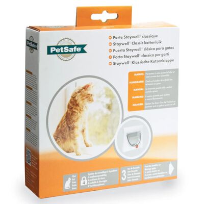 PetSafe Manual 4-Way Cat Flap without Tunnel Classic 919 White