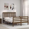 vidaXL Bed Frame without Mattress Honey Brown 140x190 cm Solid Wood