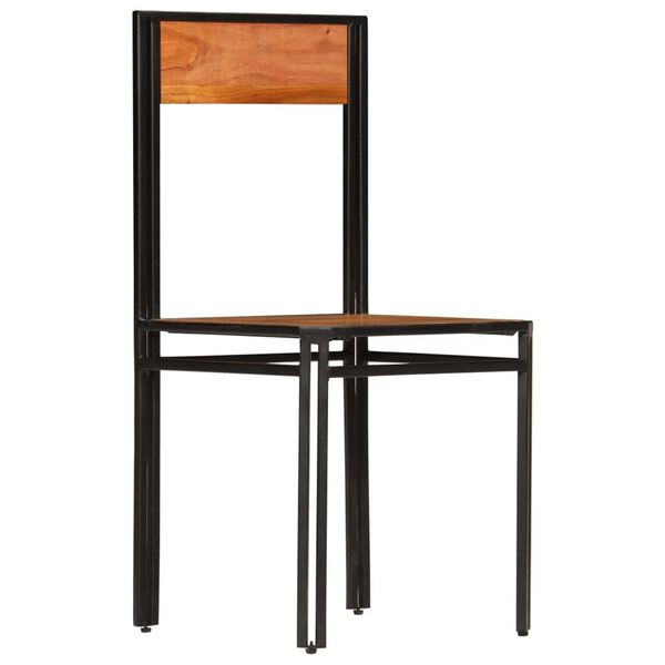 vidaXL Dining Chairs 4 pcs Solid Acacia Wood