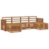 vidaXL Outdoor Sofa Set 6 pcs 6-Seaters Natural Solid Acacia Wood