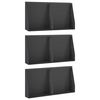 vidaXL Retaining Wall 6 pcs 40 x 12 x 40 cm Steel Black