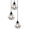vidaXL Ceiling Light | Black | Metal | Medium | Height-Adjustable