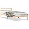 vidaXL Bed Frame Brown 215.5 x 105.5 x 69.5 cm Solid Pine Wood