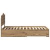 vidaXL Bed Frame with Drawer Artisan Oak 90 x 200 cm Engineered Wood