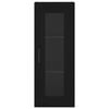 vidaXL Highboard Black 34.5x34x180 cm Engineered Wood