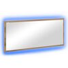 vidaXL Mirror Artisan Oak 90 x 8.5 x 37 cm Engineered Wood