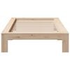 vidaXL Bed Frame without Mattress 90x190 cm Single Solid Wood Pine