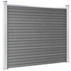 vidaXL Fence Panel Set WPC 872x146 cm Grey