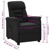 vidaXL Recliner Chair Black Microfiber Fabric
