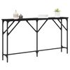 vidaXL Console Table Black oak 140 x 23 x 75 cm