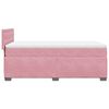 vidaXL Box Spring Bed with Mattress Pink 90x190 cm Velvet