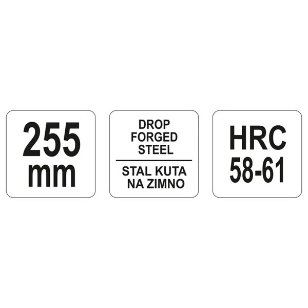 YATO Berlin Pattern Snips Straight 255 mm Red