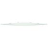 vidaXL Corner Shelf with Chrome Supports Glass White 45x45 cm