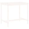 vidaXL 5 Piece Garden Bar Set White Solid Wood Pine