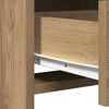 vidaXL Dressing Table Set with Shelf 3 pcs Artisan Oak Engineered Wood