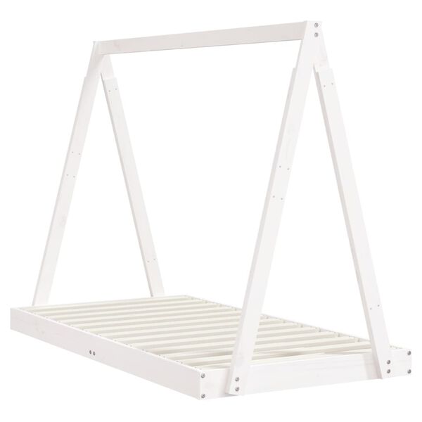 vidaXL Kids Bed Frame White 80x160 cm Solid Wood Pine