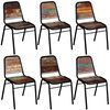 vidaXL Dining Chair | Set of 6 | Multicolour with variations
