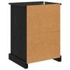 vidaXL Bedside Cabinet 2 pcs Black Oak 36 x 43 x 60 cm Engineered Wood