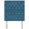 vidaXL Headboard with Headboard Dark Blue 80 cm Faux Leather