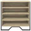 vidaXL Shoe Cabinet Sonoma Oak 80x38x78 cm Engineered Wood