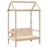 vidaXL Bed and Bench Set with Roof without Mattress 100x200 cm