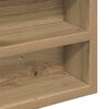 vidaXL Display Cabinet Artisan Oak 100 x 8.5 x 75 cm Engineered Wood
