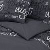 vidaXL Duvet Cover Set Black 240x220 cm Cotton