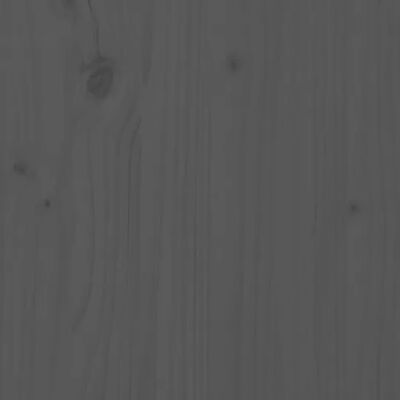 vidaXL Pallet Bed Grey 140x190 cm Solid Wood Pine