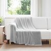 vidaXL Throw Blanket Grey 150 x 200 cm Fleece