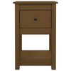 vidaXL Bedside Cabinet Honey Brown 40x35x61.5 cm Solid Wood Pine
