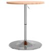 vidaXL Bar Table &Oslash;60x90.5 cm Solid Wood Beech