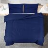 vidaXL Duvet Cover Set Navy Blue 260x240 cm Cotton
