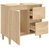vidaXL Bathroom Cabinet Sonoma Oak 65x33x60 cm Engineered Wood