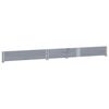 vidaXL Pallet Collar Grey 150x50 cm Solid Wood Pine