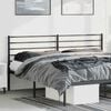 vidaXL Metal Replace Headboard Black 193 cm