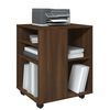 vidaXL Rolling Cabinet Brown Oak 60x53x72 cm Engineered Wood