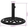 vidaXL Umbrella Base Black 44x44x32 cm Cast Iron