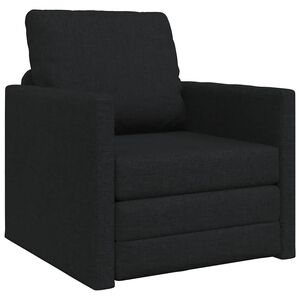 vidaXL Sofa Bed Black 74 x 77 x 81 cm Fabric