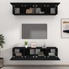 vidaXL TV Cabinets 4 pcs Black 80x30x30 cm Engineered Wood