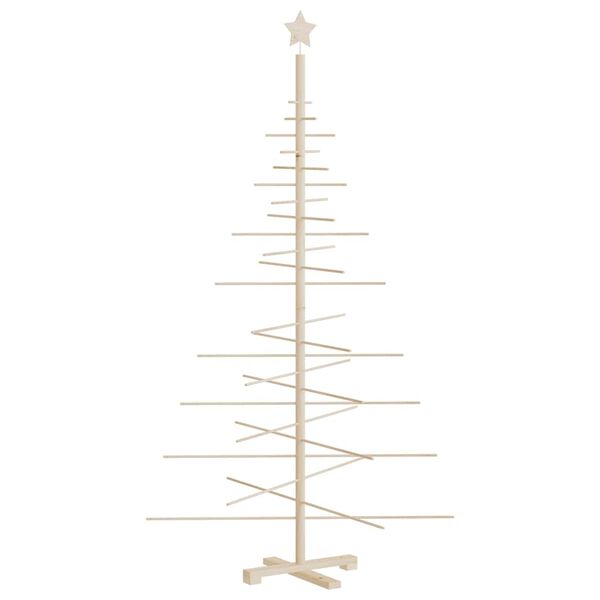 vidaXL Wooden Christmas Tree for Decoration 180 cm Solid Wood Pine