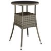 vidaXL Garden Dining Set 5 pcs Grey Poly rattan