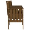 vidaXL Garden Bench with Table 2-Seater Honey Brown Solid Wood Pine