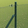 vidaXL Fence Post Green 25 x 1.4 m (19 x 19 mm mesh) Steel and PVC