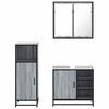 vidaXL 3 Piece Bathroom Furniture Set Grey Sonoma Engineered Wood