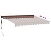 vidaXL Automatic Retractable Awning Brown 300x250 cm