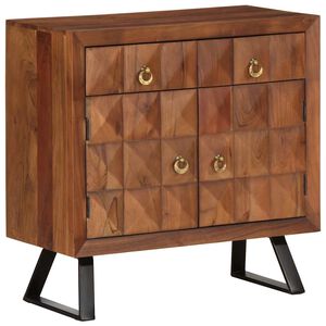 vidaXL Drawer Cabinet Honey Brown 70x35x70 cm Solid Wood Acacia